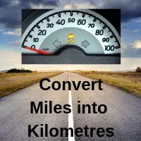 Convert miles into kilometres