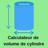 Mesurer le volume du cylindre en utilisant la hauteur du rayon
