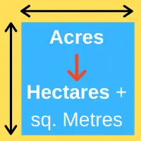 Convert hectares to acres