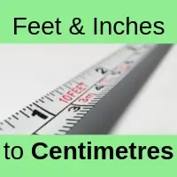 Feet and Inches to Centimetre conversion