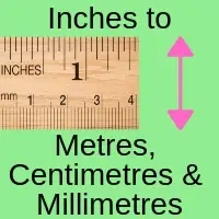 Conversion des pouces en mètres, centimètres et millimètres