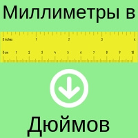Millimetres to inches conversion
