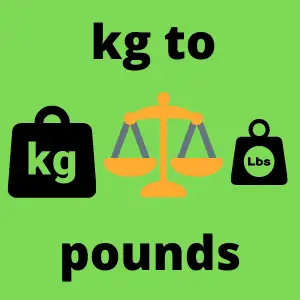 kg to Pounds calculator