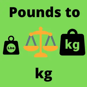 Pounds to kg calculator
