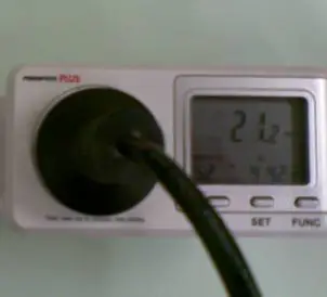 Energy meter for standby energy usage